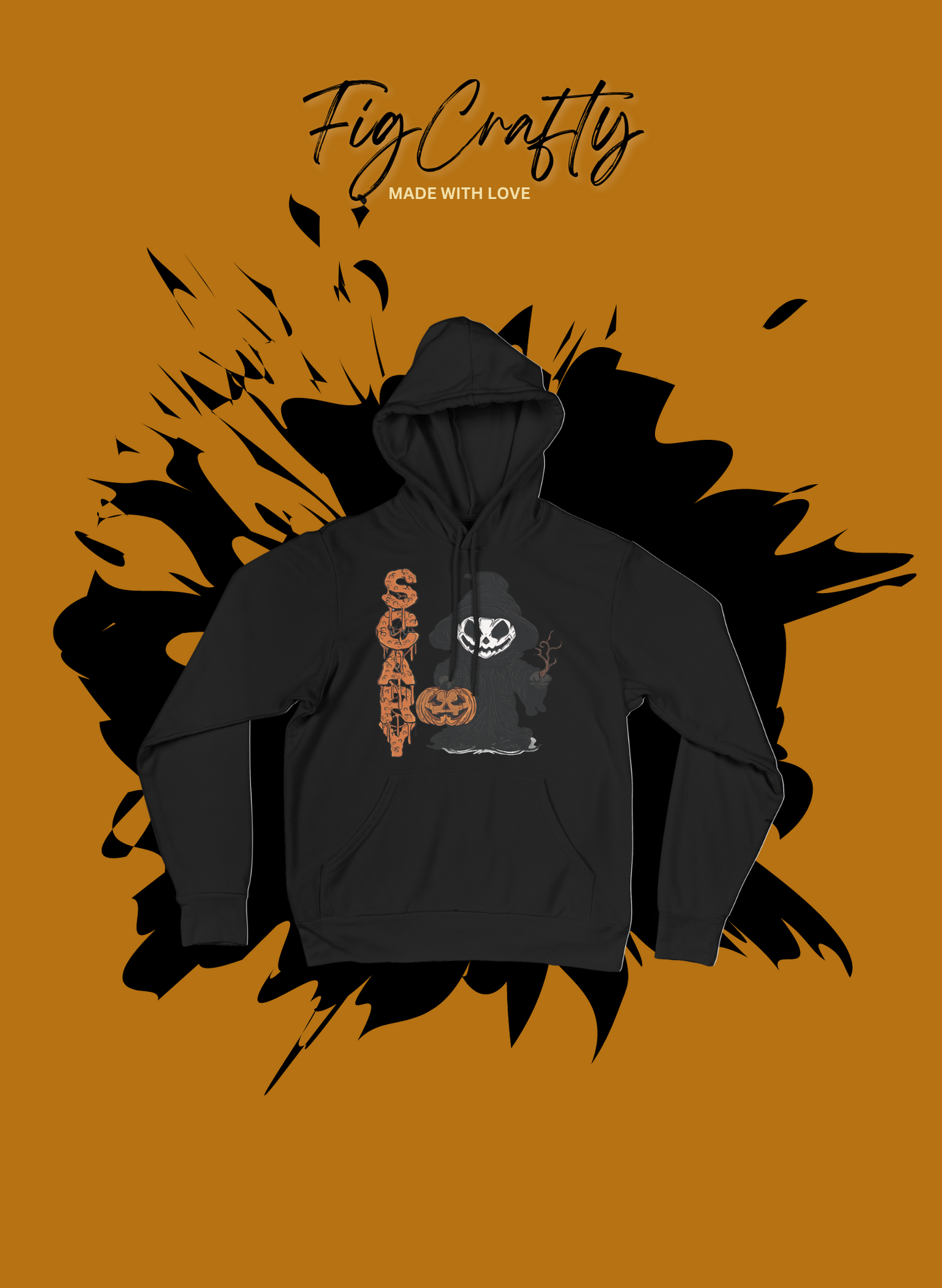 Hoodie Pumpkin Scary