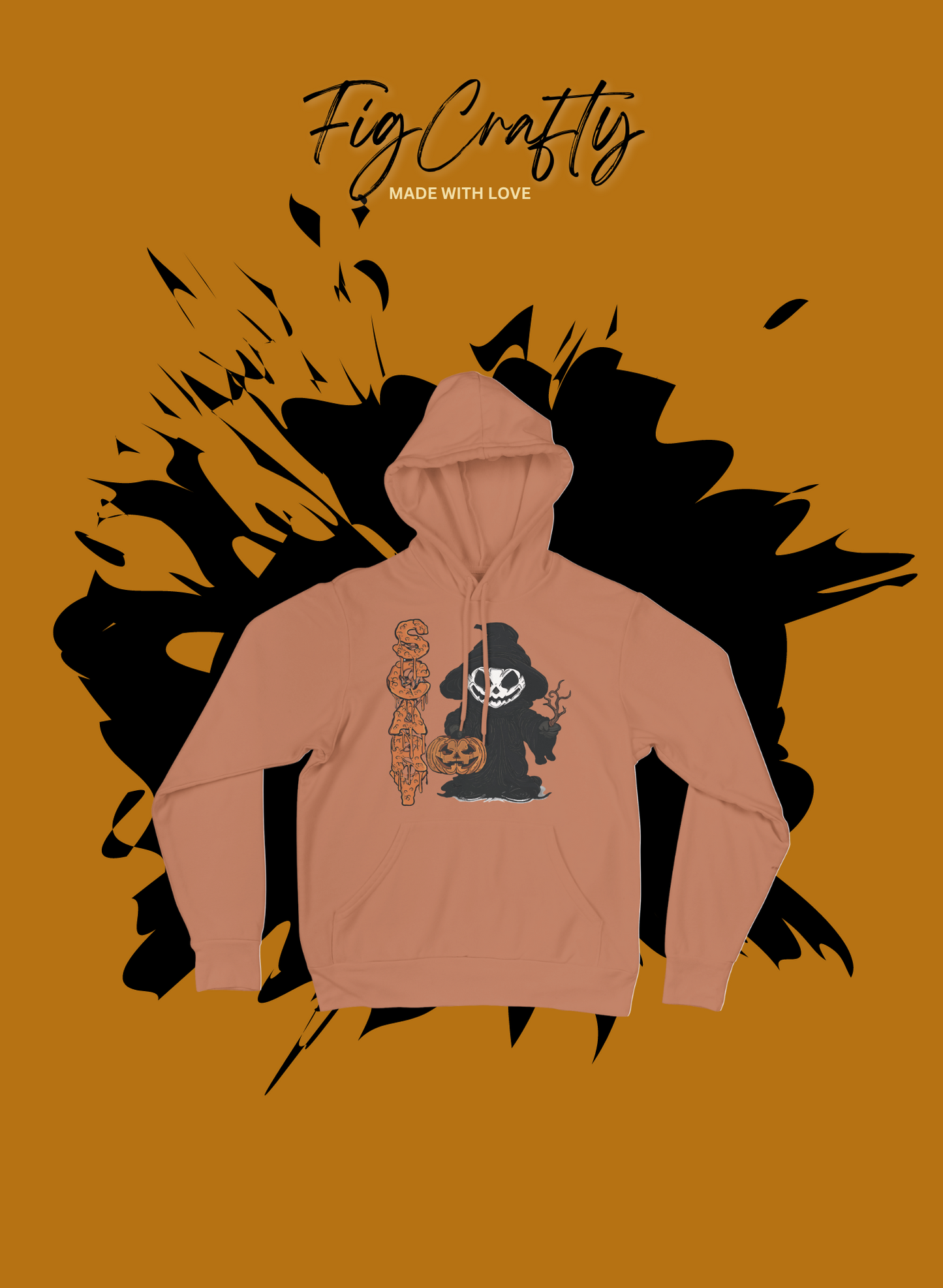 Hoodie Pumpkin Scary